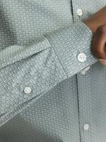 Jack & Jones Jprblablackpool Print L/s Shirt Sn Overhemd Stormy Sea - thumbnail