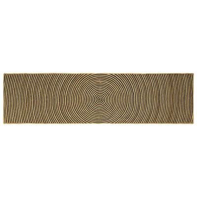 Vloerkleed Natuurlijk en Zwart 80 x 300 cm Jute Vloerkleed Natuurlijk en Zwart 80 x 300 cm Jute