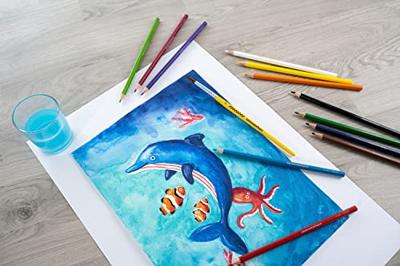 Eberhard Faber ef-516012 aquarelpotlood kartonetui à 12 stuks met penseel