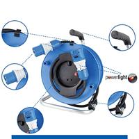 Schwabe CEE Camping Verlenghaspel 230V Neopreen H07RN-F 3x2,5 16A IP44 25m - thumbnail