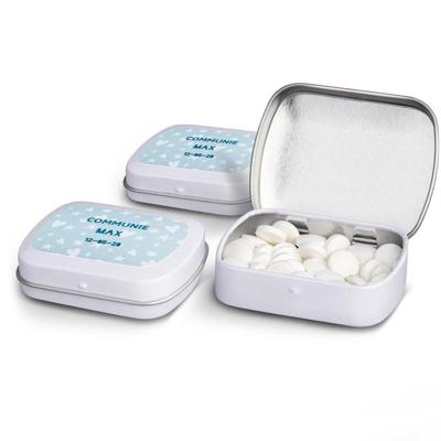 Pepermuntjes in blikje met foto en/of naam - 60 stuks