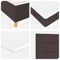 Boxspringbed met matras Donkerbruin 90 x 200 cm Stof - thumbnail