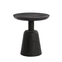 Light & Living - Bijzettafel PAXI - Ø40x47cm - Zwart - thumbnail