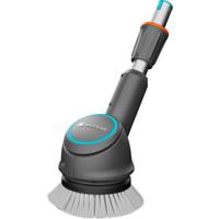 GARDENA aquabrush opzetstuk met schijfborstel, voor de aquabrush accu- multireiniger wasborstel (grijs/turquoise, 14846-20) - thumbnail