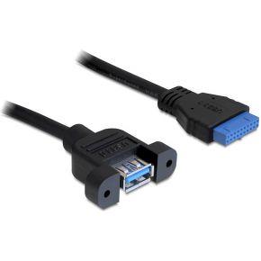 Delock 83118 Kabel USB 3.0 pin header female > 1 x USB 3.0-A female Delock 83118 Kabel USB 3.0 pin header female > 1 x USB 3.0-A female