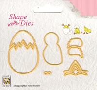 Nellie's Choice • shape dies kip en ei 9st. - thumbnail