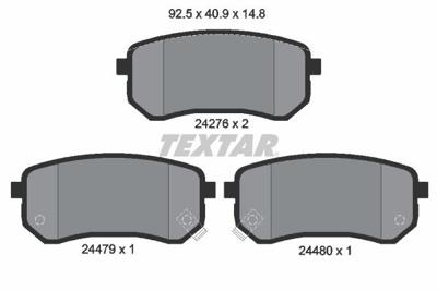 Remblokkenset, schijfrem 2427601