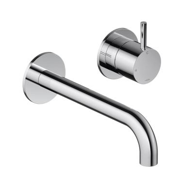 Wastafelmengkraan Hotbath Cobber Inbouw 3+3 Inbouwsysteem 1-hendel Gebogen 18 cm Chroom OP=OP