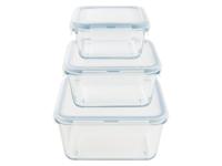 LIVARNO home Glazen vershoudbakjes (Vierkant) - thumbnail