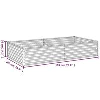 Plantenbak verhoogd 195x100x36 cm cortenstaal - thumbnail
