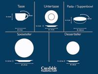 Creatable Serviesset Luna Black Line (30-delig combi-servies) - thumbnail