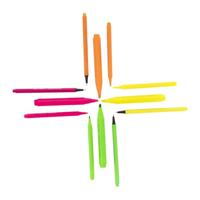 Bruynzeel markeerstiften set 2 kleuren - geel en oranje - thumbnail