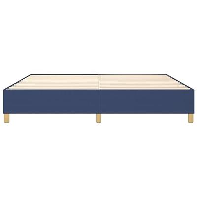 Bedframe zonder matras stof blauw 200x200 cm Bedframe zonder matras stof blauw 200x200 cm