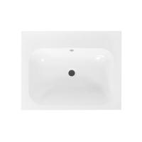 Wastafel Best Design tbv Splash Meubels 60cm Zonder Kraangat Glans Wit - thumbnail