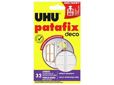 UHU patafix homedeco kleefpads Inhoud: 32 stuk(s) UHU patafix homedeco kleefpads Inhoud: 32 stuk(s)