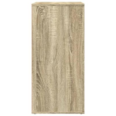 Dressoirs 2 st 79x38x80 cm bewerkt hout sonoma eikenkleurig