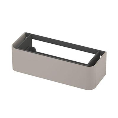 INK - Afgeronde Onderkast Gelakt 1 Lade Softclose Tbv Grepen - 1200x450x350 Mm - Mat Kasjmier Grijs