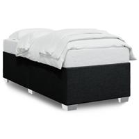 Bedframe zonder matras 90x200 cm stof zwart - thumbnail