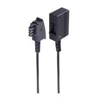 Shiverpeaks Telefoon (analoog) Verlengkabel [1x Telefoonstekker Duitsland (TAE-F) - 1x Telefoonkoppeling Duitsland (TAE-F)] 6 m Zwart - thumbnail