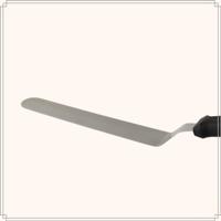 OTIX Paletmes Glaceermes Gebogen Bakken 32cm Zwart RVS en Kunststof - thumbnail