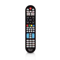 DCU TECNOLOGIC | Universele afstandsbediening | afstandsbediening voor LCD/LED-tv | Knop voor Netflix en Youtube | Zwart - thumbnail