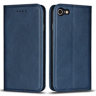 Casecentive Leren Wallet case iPhone 7 / 8 / SE 2020 blauw