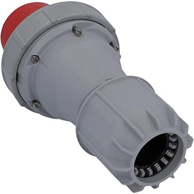 125A krachtstroom stekker 400V 5-polig IP67 met trekontlasting vernikkelde contacten Keraf 125A krachtstroom stekker 400V 5-polig IP67 met trekontlasting vernikkelde contacten Keraf
