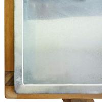 Plantenbak verhoogd massief acaciahout en zink - thumbnail