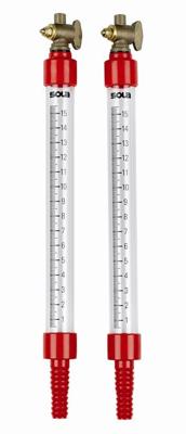 Sola Slangenwaterpas S1012 blister, 25cm schaal 0-155mm koperen kranen - 01450120 - 01450120