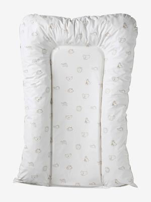 Verschoningsmatras VERTBAUDET Leeuwen welp beige, bedrukt Verschoningsmatras VERTBAUDET Leeuwen welp beige, bedrukt