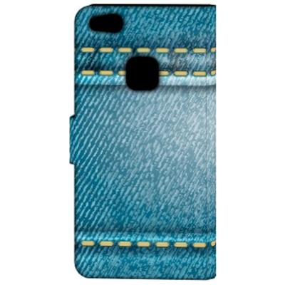 Huawei P10 Lite | Wallet Case | met Pasjes | Jeans