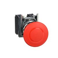 Schneider Electric XB4BT845 Paddestoelschakelaar Metalen frontring, Met NOT-AUS schakelaar, Rond, Terugstelbaar 120 V/AC 6 A 1x NC, 1x NO IP66, IP67, IP69, - thumbnail