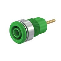 Stäubli SLB4-R Veiligheids-labconnector, female Bus, inbouw Groen 1 stuk(s) - thumbnail