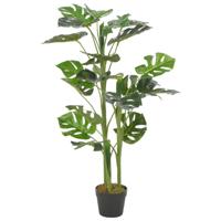 Kunstplant met pot monstera 100 cm groen - thumbnail