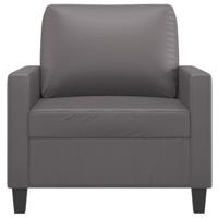 Fauteuil 60 cm kunstleer grijs - thumbnail