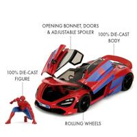 Jada Toys Jada marvel spider-man mclaren 720s 1:24 - thumbnail