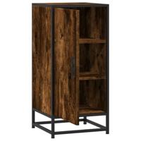 Dressoir 35,5x35x76 cm bewerkt hout en metaal gerookt eiken - thumbnail