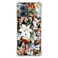 Case voor Motorola Moto G53 Dark Flowers - thumbnail