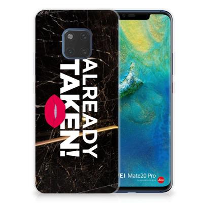 Huawei Mate 20 Pro | Siliconen hoesje | met naam Already Taken Black