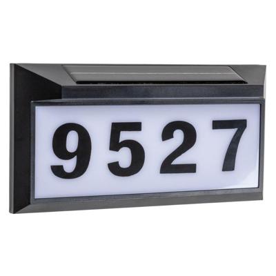 LED&apos;s Light zonnepaneel Solar-LED huisnummerbord set