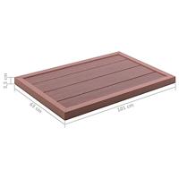 Vloerelement voor solardouche 101x63x5,5 cm HKC bruin - thumbnail