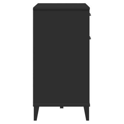 Dressoir VIKEN 80x40x80 cm massief grenenhout zwart