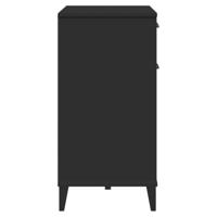 Dressoir VIKEN 80x40x80 cm massief grenenhout zwart - thumbnail