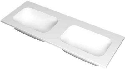 Wastafel INK Faktor 1200x450x15 mm Mat wit 3407265