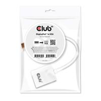club3D CAC-2003 DisplayPort Adapter [1x DisplayPort stekker - 1x VGA-bus] Wit - thumbnail