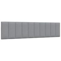 Bedframe zonder matras "Hanko" stof lichtgrijs 200x200 cm - thumbnail