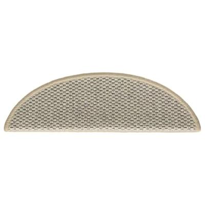 VidaXL Trapmatten zelfklevend 15 st sisal-look 56x17x3 cm lichtgroen - thumbnail