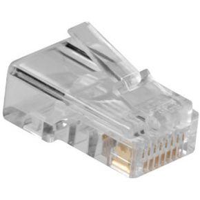 ACT TD108M RJ45 (8P/8C) Modulaire Connector | Ronde Kabel | Massieve Aders | 25 stuks