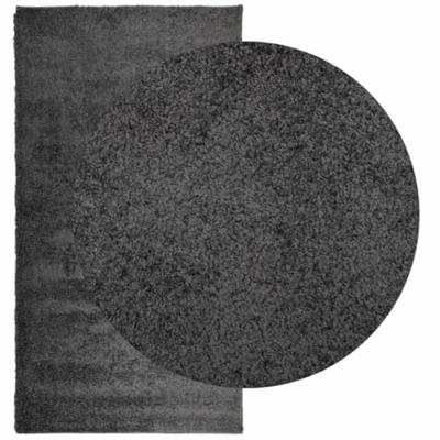 VidaXL Vloerkleed pamplona shaggy hoogpolig modern 80x150 cm antraciet