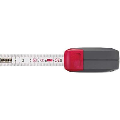 BMI Rolbandmaat | lengte 3 m | breedte 13 mm | EG I (± 0,5 mm/m) kunststof vastzetter | Kunststof vastzetter | 1 stuk - 411341820-EG I 411341820-EG I